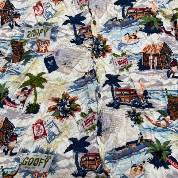 Walt Disney World Goofy Mickey Minnie Hawaiian Shirt - Picture 2 of 9